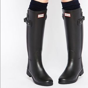 Hunter Refined Slim Fit Back Strap Rain Boots